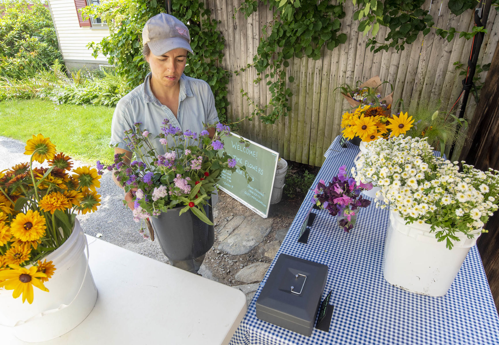 Flowers fresh from garden